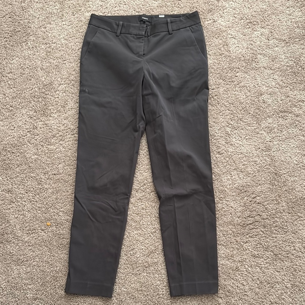 Theory Charcoal Tailored Trousers